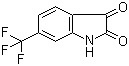 structure of CAS# 343-69-1, 6-(三氟甲基)吲哚啉-2,3-二酮
