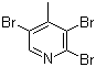 structure of CAS# 3430-25-9, 2,3,5-三溴-4-甲基吡啶