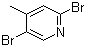 structure of CAS# 3430-26-0, 2,5-二溴-4-甲基吡啶