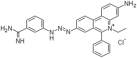 Isometamidium chloride molecular structure (CAS 34301-55-8)