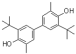 structure of CAS# 3432-00-6, 3,3'-di-tert-Butyl-4,4'-dihydroxy-5,5'-dimethylbiphenyl
