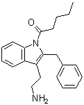 CAS # 343263-95-6, 1-(1-Oxopentyl)-2-(phenylmethyl)-1H-indole-3-ethanamine, DH 97