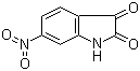 CAS # 3433-54-3, 6-Nitro-1H-indole-2,3-dione, 6-Nitroisatin, NSC 66321