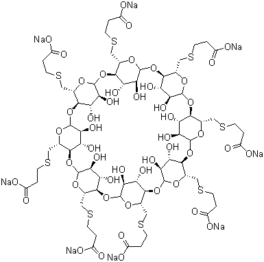 structure of CAS# 343306-79-6, 舒更葡糖钠