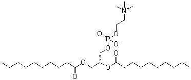 structure of CAS# 3436-44-0, L-二癸酰基磷脂酰胆碱