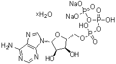 structure of CAS# 34369-07-8, 三磷酸腺苷二钠盐水合物