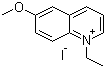 structure of CAS# 34373-76-7, 6-甲氧基-N-乙基喹啉鎓碘化物