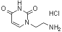 structure of CAS# 34386-73-7, 1-(2-氨基乙基)-2,4(1H,3H)-嘧啶二酮单盐酸盐