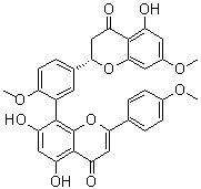 structure of CAS# 34421-19-7, 2,3-二氢金松双黄酮