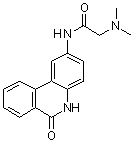 structure of CAS# 344458-19-1, N-(6-氧代-5,6-二氢菲啶-2-基)-2-(N,N-二甲基氨基)乙酰胺