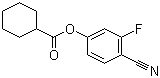 CAS 登录号：344749-25-3, 环己烷甲酸 4-氰基-3-氟苯酯