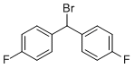 structure of CAS# 345-90-4, 1,1'-(Bromomethylene)bis(4-fluorobenzene)