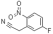 structure of CAS# 3456-75-5, 5-Fluoro-2-nitrobenzeneacetonitrile
