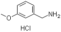 CAS # 3459-14-1, 3-Methoxybenzenemethanamine hydrochloride, m-Methoxybenzylamine hydrochloride