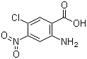 CAS # 34649-02-0, 2-Amino-4-nitro-5-chlorobenzoic acid, 2-Amino-5-chloro-4-nitrobenzoic acid, 5-Chloro-4-nitroanthranilic acid