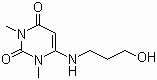 structure of CAS# 34654-80-3, 4-(3-羟丙基氨基)-1,3-二甲基脲嘧啶