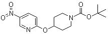 structure of CAS# 346665-40-5, tert-Butyl 4-[(5-nitropyridin-2-yl)oxy]piperidine-1-carboxylate