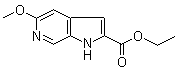structure of CAS# 3469-63-4, 5-甲氧基-1H-吡咯并[2,3-c]吡啶-2-甲酸乙酯