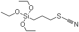 structure of CAS# 34708-08-2, 3-Thiocyanatopropyltriethoxysilane