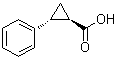 CAS # 3471-10-1, trans-(-)-2-Phenylcyclopropanecarboxylic acid, (1R,2R)-2-Phenylcyclopropanecarboxylic acid, (1R-trans)-2-Phenylcyclopropanecarboxylic acid