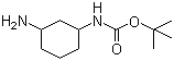 structure of CAS# 347186-01-0, (3-Aminocyclohexyl)carbamic acid tert-butyl ester