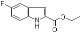 CAS # 348-36-7, Ethyl 5-fluoroindole-2-carboxylate, 5-Fluoroindole-2-carboxylic acid ethyl ester