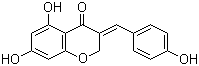 CAS # 34818-83-2, 4'-Demethyleucomin, (E)-5,7-Dihydroxy-3-(4-hydroxybenzylidene)chroman-4-one, 3-[(E)-4-Hydroxybenzylidene]-5,7-dihydroxychroman-4-one, Demethyleucomine, O-Demethyleucomin