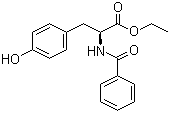 structure of CAS# 3483-82-7, Ethyl N-benzoyl-L-tyrosinate