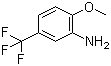 structure of CAS# 349-65-5, 2-Methoxy-5-(trifluoromethyl)aniline