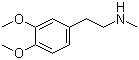 structure of CAS# 3490-06-0, N-甲基-2-(3,4-二甲氧基苯基)乙胺
