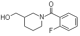 structure of CAS# 349128-53-6, 1-(2-Fluorobenzoyl)-3-piperidinemethanol