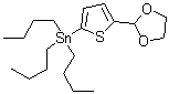 CAS # 349616-56-4, Tributyl[5-(1,3-dioxolan-2-yl)-2-thienyl]stannane, [5-(1,3-Dioxolan-2-yl)thiophen-2-yl]tributylstannane