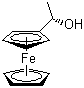 structure of CAS# 35025-24-2, (-)-1-二茂铁基乙醇