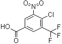 structure of CAS# 350488-79-8, 4-氯-5-硝基-3-三氟甲基苯甲酸