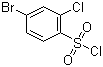 4-Bromo-2-chlorobenzenesulfonyl chloride molecular structure (CAS 351003-52-6)