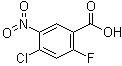 structure of CAS# 35112-05-1, 4-氯-2-氟-5-硝基苯甲酸