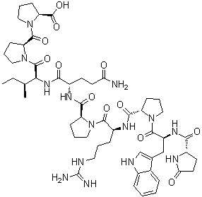 structure of CAS# 35115-60-7, 血管舒缓激肽-增强肽 9a