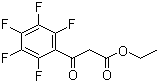 structure of CAS# 3516-87-8, Ethyl (pentafluorobenzoyl)acetate