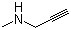 structure of CAS# 35161-71-8, N-甲基炔丙基胺