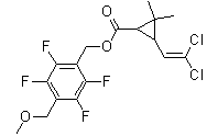 CAS # 352271-52-4, [2,3,5,6-Tetrafluoro-4-(methoxymethyl)phenyl]methyl 3-(2,2-dichlorovinyl)-2,2-dimethylcyclopropane-carboxylate