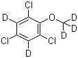 structure of CAS# 352439-08-8, 2,4,6-Trichloroanisole-d<sub>5</sub>