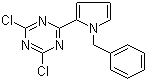 CAS # 35252-49-4, 2-(1-Benzyl-1H-pyrrol-2-yl)-4,6-dichloro-1,3,5-triazine, 2,4-Dichloro-6-[1-(phenylmethyl)-1H-pyrrol-2-yl]-1,3,5-triazine