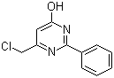 structure of CAS# 35252-98-3, 6-(Chloromethyl)-2-phenylpyrimidin-4-ol
