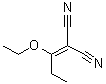 CAS # 35260-96-9, (1-Ethoxypropylidene)malononitrile, 2-(1-Ethoxypropylidene)malononitrile, NSC 27796, alpha-Cyano-beta-ethyl-beta-ethoxyacrylonitrile