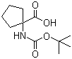 structure of CAS# 35264-09-6, Boc-1-氨基环戊烷羧酸