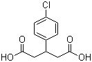 structure of CAS# 35271-74-0, 3-(4-氯苯基)戊二酸