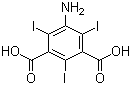 structure of CAS# 35453-19-1, 5-氨基-2,4,6-三碘间苯二甲酸
