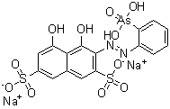 structure of CAS# 3547-38-4, 3-[(2-胂酸苯基)偶氮]-4,5-二羟基-2,7-萘二磺酸二钠盐
