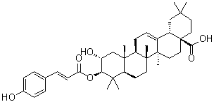CAS # 35482-91-8, 3beta-O-(trans-p-Coumaroyl)maslinic acid, 3beta-O-(trans-p-Coumaroyl)-2alpha-hydroxyolean-12-en-28-oic acid