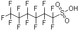 structure of CAS# 355-46-4, Tridecafluorohexanesulfonic acid